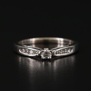 10k Gold Diamond Engagement Ring